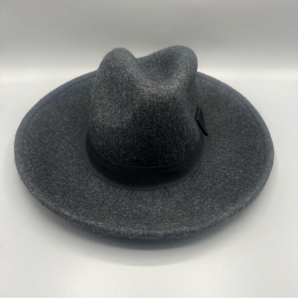Zara Lana Wool Grey Fedora Boho Hat - Picture 3 of 5
